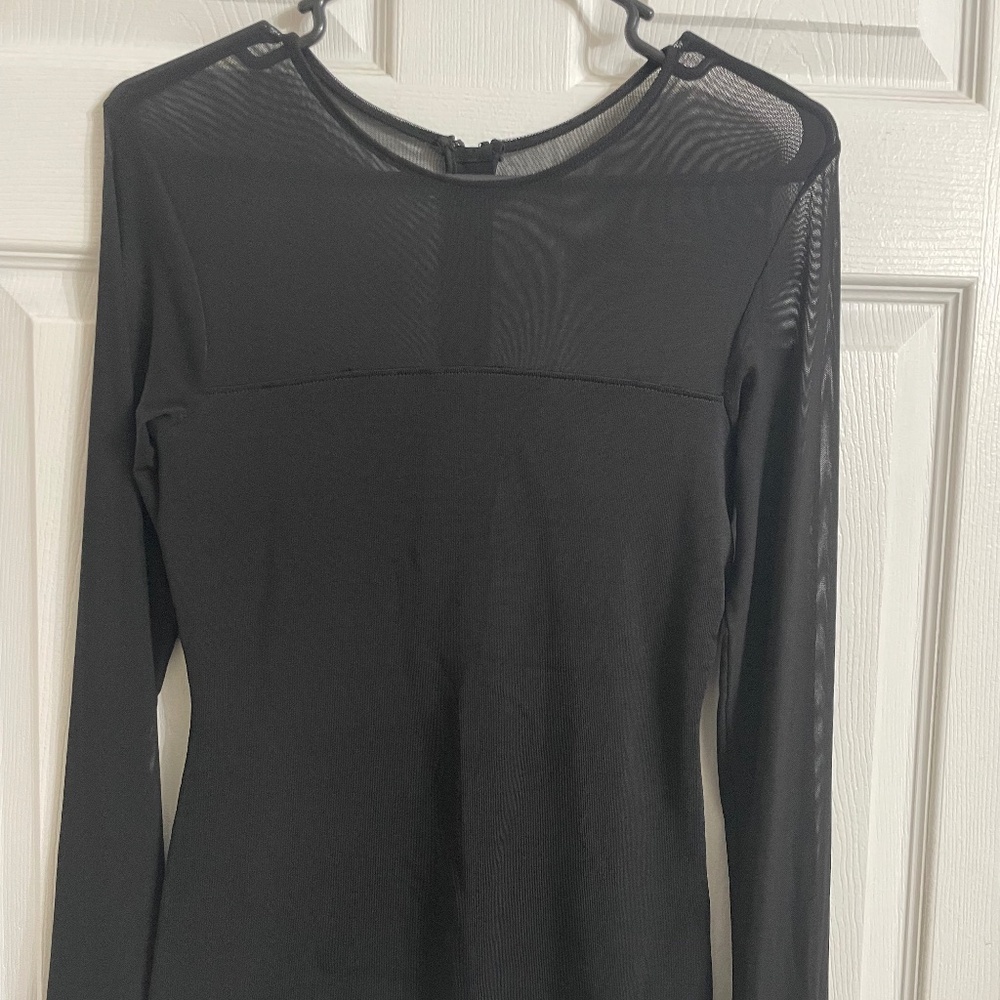 Sachin & Babi nylon net and rayon spandex top size xs